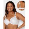 imageFruit of the Loom Womens Smooth Cotton TShirt Bra  UltraSoft Flexible and Invisible Under TeesBlack HueSandWhite