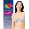 imageFruit of the Loom Womens Smooth Cotton TShirt Bra  UltraSoft Flexible and Invisible Under TeesGrey HeatherBlushing Rose