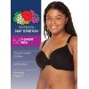 imageFruit of the Loom Womens Smooth Cotton TShirt Bra  UltraSoft Flexible and Invisible Under TeesSand Black Hue