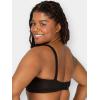 imageFruit of the Loom Womens Smooth Cotton TShirt Bra  UltraSoft Flexible and Invisible Under TeesWhiteBlack Hue