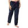 imageFruit of the Loom Womens Sueded Jersey Crew Top and Fleece Pant Sleep SetBerry