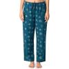 imageFruit of the Loom Womens Waffle VNeck Top and Flannel Pant Sleep SetNavyStarry Snowflakes