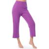 imageFruit of the Loom womens Dolman Sleeve and Cropped Pant Sleep SetFuchsia