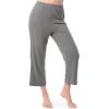 imageFruit of the Loom womens Dolman Sleeve and Cropped Pant Sleep SetGrey