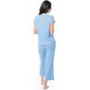 imageFruit of the Loom womens Dolman Sleeve and Cropped Pant Sleep SetUrban Blue