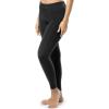 imageFruit of the Loom womens High Neck Quarter Zip Top and Legging Thermal SetBlack