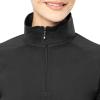 imageFruit of the Loom womens High Neck Quarter Zip Top and Legging Thermal SetBlack