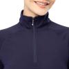 imageFruit of the Loom womens High Neck Quarter Zip Top and Legging Thermal SetNavy