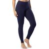 imageFruit of the Loom womens High Neck Quarter Zip Top and Legging Thermal SetNavy