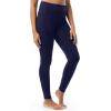 imageFruit of the Loom womens High Neck Top and Legging Thermal SetBlue