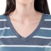 imageFruit of the Loom womens Short Sleeve Tee and Pant 2 Piece Sleep SetBlue Stripe