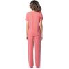imageFruit of the Loom womens Short Sleeve Tee and Pant 2 Piece Sleep SetDesert Rose
