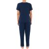 imageFruit of the Loom womens Short Sleeve Tee and Pant 2 Piece Sleep SetMidnight Blue