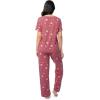 imageFruit of the Loom womens Short Sleeve Tee and Pant 2 Piece Sleep SetRedHearts