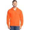 imageFruit of the Loom Eversoft Fleece Full Zip Hoodie SweatshirtSafety Orange Full Zip