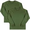 imageFruit of the Loom Mens Eversoft Cotton Long Sleeve T Shirts Breathable ampamp Moisture Wicking with Odor ControlLong Sleeve  Military Green