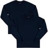 imageFruit of the Loom Mens Eversoft Cotton Long Sleeve T Shirts Breathable ampamp Moisture Wicking with Odor ControlLong Sleeve  Navy