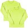 imageFruit of the Loom Mens Eversoft Cotton Long Sleeve T Shirts Breathable ampamp Moisture Wicking with Odor ControlLong Sleeve  Safety Green