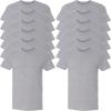 imageFruit of the Loom Mens Eversoft Cotton T Shirts Breathable ampamp Moisture Wicking with Odor Control Sizes S4xCrew  12 Pack  Grey Heather