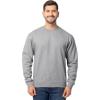 imageFruit of the Loom Mens Eversoft Fleece Crewneck Sweatshirts Moisture Wicking ampamp Breathable Sizes S4xGrey Heather