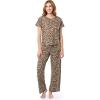 imageFruit of the Loom Womens Drop Shoulder Tee and Convertible Waist Sleep SetZebra