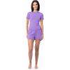 imageFruit of the Loom womens Energize Short Sleeve Tee and Shorts Sleep Pajama SetIris