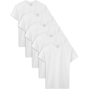 imageFruit of the Loom Boys Eversoft Cotton Undershirts T Shirts ampamp Tank TopsT Shirt  Boys  120 Pack  White