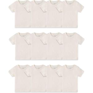 imageFruit of the Loom Boys Eversoft Cotton Undershirts T Shirts ampamp Tank TopsT Shirt  Toddler  12 Pack  Natural Cotton