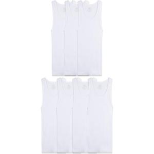 imageFruit of the Loom Boys Eversoft Cotton Undershirts T Shirts ampamp Tank TopsTank  Boys  7 Pack  White