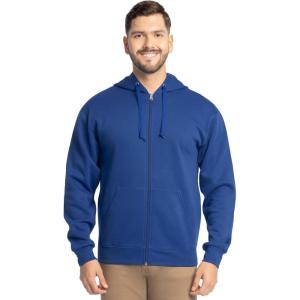 imageFruit of the Loom Eversoft Fleece Full Zip Hoodie SweatshirtMellow Blue Full Zip