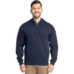 imageFruit of the Loom Eversoft Fleece Full Zip Hoodie SweatshirtNavy Full Zip