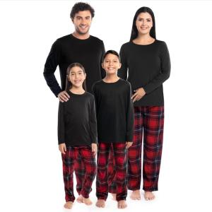 imageFruit of the Loom Matching Holiday Family Sleep Pajama Set for Women Men and KidsRedRed Plaid