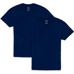 imageFruit of the Loom Mens Eversoft Cotton T Shirts Breathable ampamp Moisture Wicking with Odor Control Sizes S4x2 Pack Navy