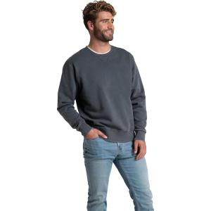 imageFruit of the Loom Mens Eversoft Fleece Crewneck Sweatshirts Moisture Wicking ampamp Breathable Sizes S4xGarment Dyed Charcoal