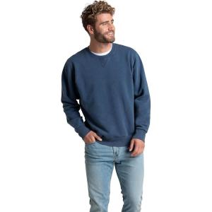 imageFruit of the Loom Mens Eversoft Fleece Crewneck Sweatshirts Moisture Wicking ampamp Breathable Sizes S4xGarment Dyed Dark Tide
