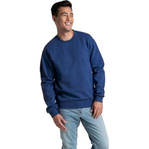 imageFruit of the Loom Mens Eversoft Fleece Crewneck Sweatshirts Moisture Wicking ampamp Breathable Sizes S4xMellow Blue