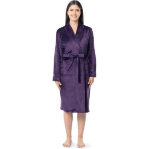imageFruit of the Loom Womens Fleece RobeDark Plum