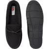 imageFruit of the Loom Mens Moccasin IndoorOutdoor Slipper Memory Foam Sherpa Lined Large BrownBlack