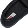 imageFruit of the Loom Mens Moccasin IndoorOutdoor Slipper Memory Foam Sherpa Lined Large BrownBlack