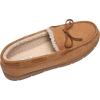 imageFruit of the Loom Mens Moccasin IndoorOutdoor Slipper Memory Foam Sherpa Lined Large BrownCoffee