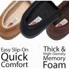 imageFruit of the Loom Mens Moccasin IndoorOutdoor Slipper Memory Foam Sherpa Lined Large BrownCoffee