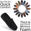 imageFruit of the Loom Mens Moccasin Slippers  Memory Foam Indoor Outdoor House Shoes Cozy Fuzzy Footwear for Men Dad Husband Christmas Gift NonSlip Suede DesignBlack