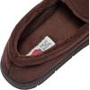 imageFruit of the Loom Mens Moccasin Slippers  Memory Foam Indoor Outdoor House Shoes Cozy Fuzzy Footwear for Men Dad Husband Christmas Gift NonSlip Suede DesignBrown
