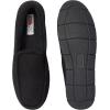 imageFruit of the Loom Mens Moccasin Slippers  Memory Foam Indoor Outdoor House Shoes Cozy Fuzzy Footwear for Men Dad Husband Christmas Gift NonSlip Suede DesignBlack