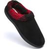 imageFruit of the Loom Mens Slipper IndoorOutdoor Microsuede ClogBlack