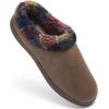 imageFruit of the Loom Mens Slipper IndoorOutdoor Microsuede ClogBrown