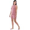 imageFruit of the Loom womens Breathable Tank Top and Short 2 Piece Sleep SetAntique Blush Heather