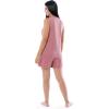 imageFruit of the Loom womens Breathable Tank Top and Short 2 Piece Sleep SetAntique Blush Heather
