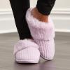 imageFruit of the Loom Womens Slipper Chenille WFur Cuff ClogLilac
