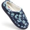 imageFruit of the Loom Womens Slipper Zapatos Cmodos Ditsy Floral Clog IndoorOutdoorNavy
